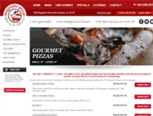 Tablet Screenshot of magazinepizza.com